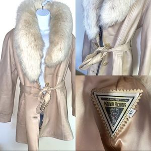 J Percy Marvin Richards Coat Leather Fur
